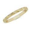 Women'S Rings | Blue Nile Swiss Cut Stackable Ring In 18K Yellow Gold (2Mm)