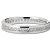 Women'S Rings | Blue Nile Channel Set Princess-Cut Diamond Eternity Ring In 18K White Gold (1 Ct. Tw.)