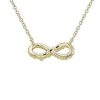 Necklaces | Blue Nile Emerald-Cut Diamond Infinity Necklace In 14K Yellow Gold (1/8 Ct. Tw.)