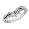 Rings | Blue Nile Regal Curved Diamond Ring In 18K White Gold (1/4 Ct. Tw.)