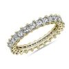 Women'S Rings | Blue Nile Lab Grown Diamond Princess Cut Eternity Ring In 14K Yellow Gold (2 Ct. Tw.)