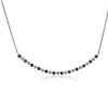 Necklaces | Blue Nile Floating Sapphire And Diamond Smile Necklace In 14K White Gold