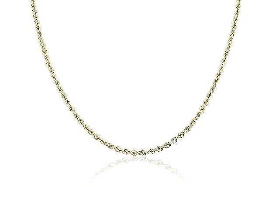 Necklaces | Blue Nile 18" Rope Chain In 14K Yellow Gold (3 Mm)