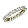 Women'S Rings | Blue Nile Emerald Cut Diamond Eternity Ring In 14K Yellow Gold (2 Ct. Tw.)