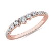 Rings | Blue Nile Tiara Pav Diamond Ring In 14K Rose Gold (1/3 Ct. Tw.)