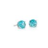 Earrings | Blue Nile Blue Topaz Stud Earrings In 14K White Gold (7Mm)