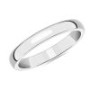 Women'S Rings | Blue Nile Mid-Weight Comfort Fit Wedding Ring In Platinum (3Mm)