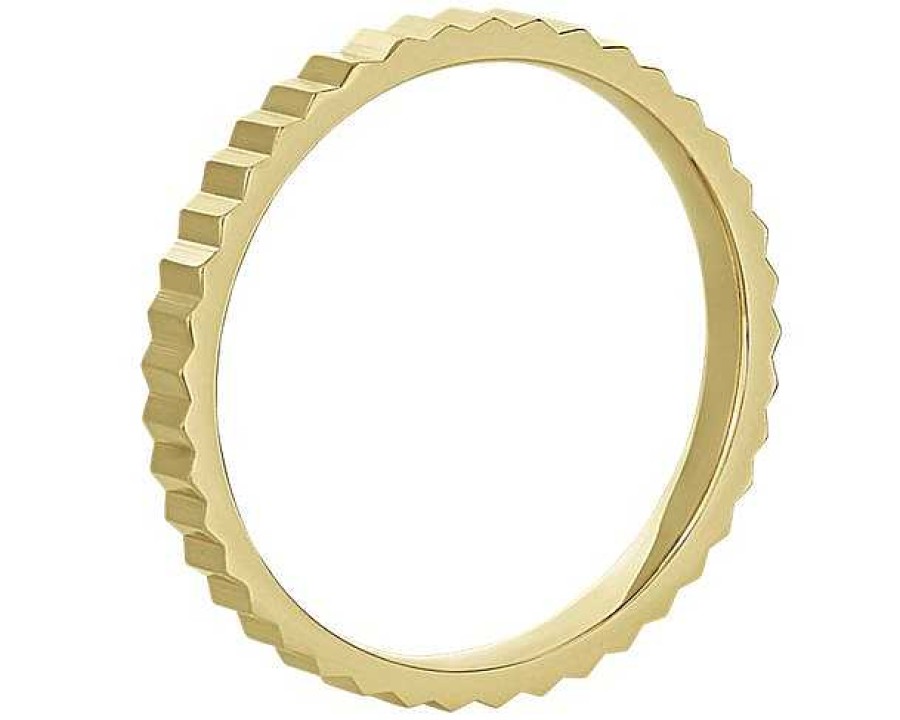 Women'S Rings | Blue Nile Stackable Vertical Mirrors Ring In 14K Yellow Gold (2Mm)