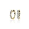 Earrings | Blue Nile Luna Diamond Hoop Earrings In 18K Yellow Gold (1/2 Ct. Tw.)G/Si