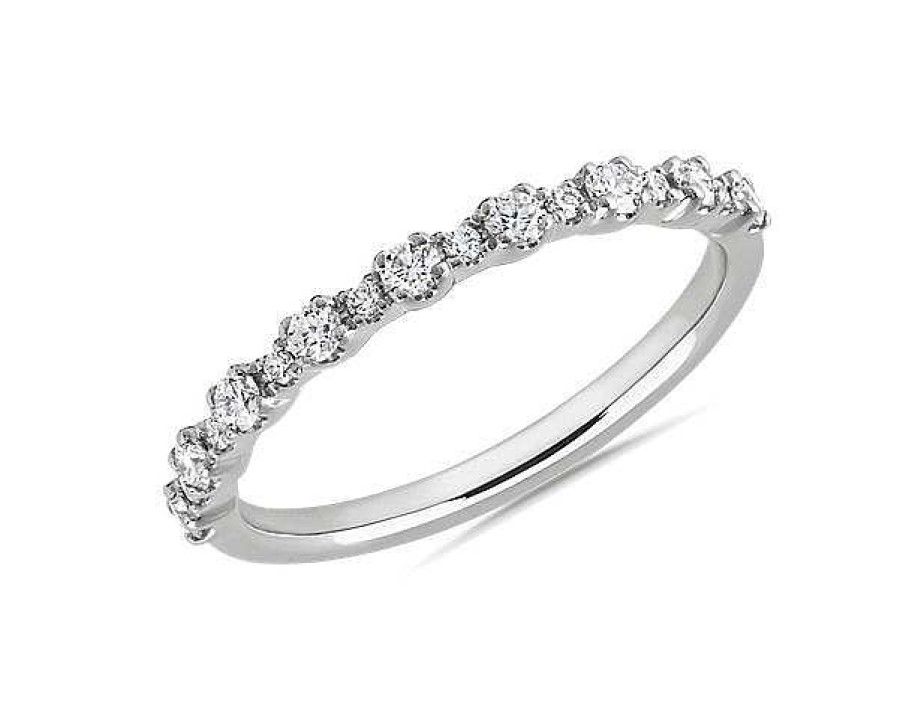 Rings | Blue Nile Capri Diamond Ring In 14K White Gold (1/4 Ct. Tw.)