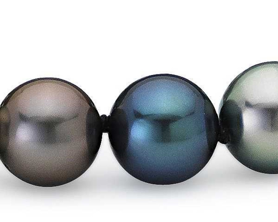 Bracelets | Blue Nile Multi-Color Tahitian Cultured Pearl Bracelet With 18K White Gold (8.0-9.0Mm)