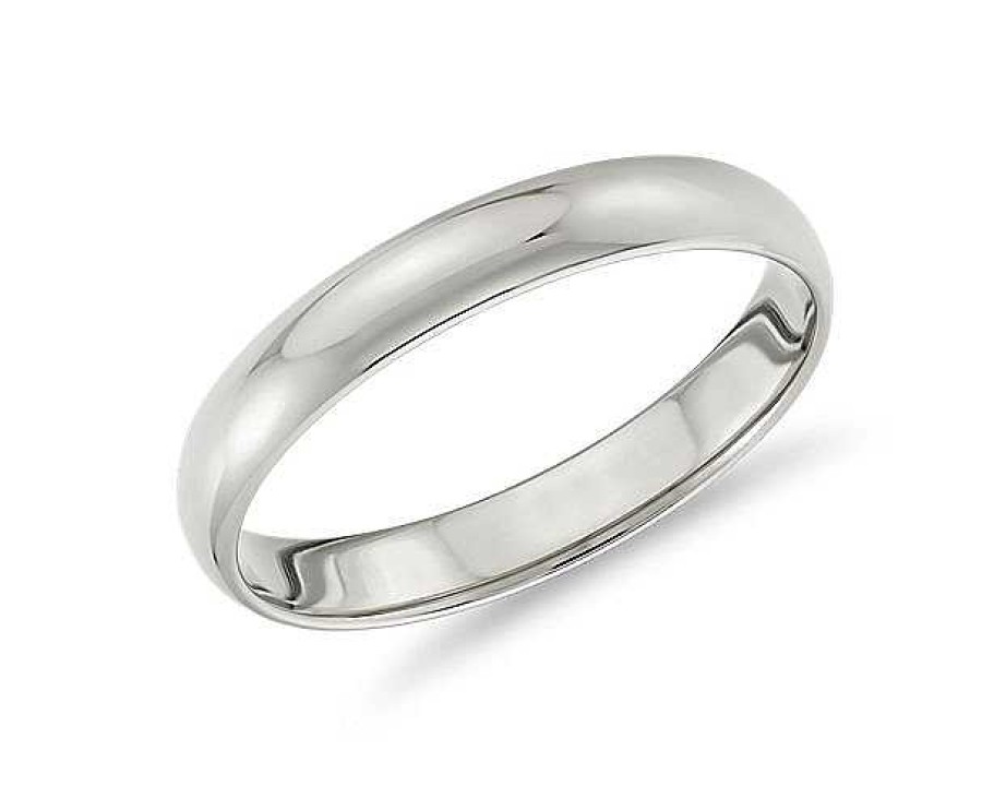 Rings | Blue Nile Classic Wedding Ring In 14K White Gold (3Mm)