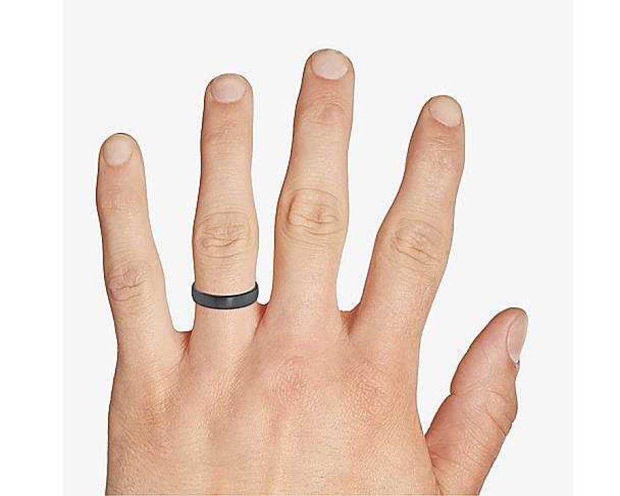 Men'S Rings | Blue Nile Satin Finished Ring In Tantalum (5Mm)