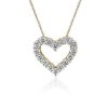 Necklaces | Blue Nile Lab Grown Diamond Heart Pendant In 14K Yellow Gold (2 Ct. Tw.)