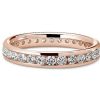 Women'S Rings | Blue Nile Channel Set Diamond Eternity Ring In 14K Rose Gold (1 Ct. Tw.)