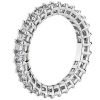 Women'S Rings | Blue Nile Lab Grown Diamond Radiant Cut Eternity Ring In Platinum (2 Ct. Tw.)