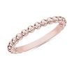 Women'S Rings | Blue Nile Beaded Stackable Ring In 18K Rose Gold (2.25Mm)