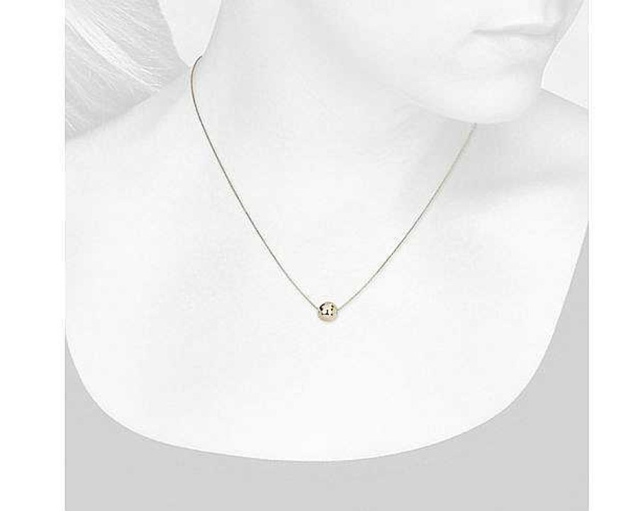 Necklaces | Blue Nile 18" Ball Pendant In 14K Yellow Gold (0.8 Mm)