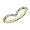 Rings | Blue Nile Contemporary V-Shaped Diamond Ring In 14K Yellow Gold (1/3 Ct. Tw.)