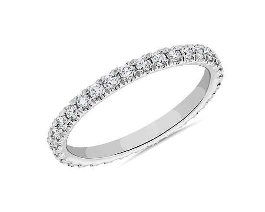 Women'S Rings | Blue Nile The Gallery Collection Pav Diamond Eternity Ring In Platinum (5/8 Ct. Tw.)