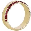 Men'S Rings | Blue Nile Men'S Ruby Edge Pave Band In 14K Yellow Gold (6.5 Mm, 3/4 Ct. Tw.)