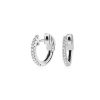 Earrings | Blue Nile The Perfect Diamond Hoops In 14K White Gold (1/4 Ct. Tw.)