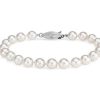 Bracelets | Blue Nile 8" Classic Akoya Cultured Pearl Bracelet In 18K White Gold (6.5-7.0Mm)