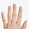 Women'S Rings | Blue Nile Lab Grown Diamond Oval Cut Eternity Ring In Platinum (3 Ct. Tw.)