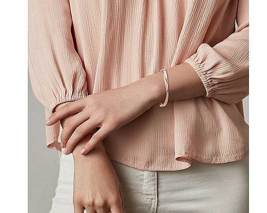 Bracelets | Blue Nile Twist Bangle In 14K Italian Rose Gold