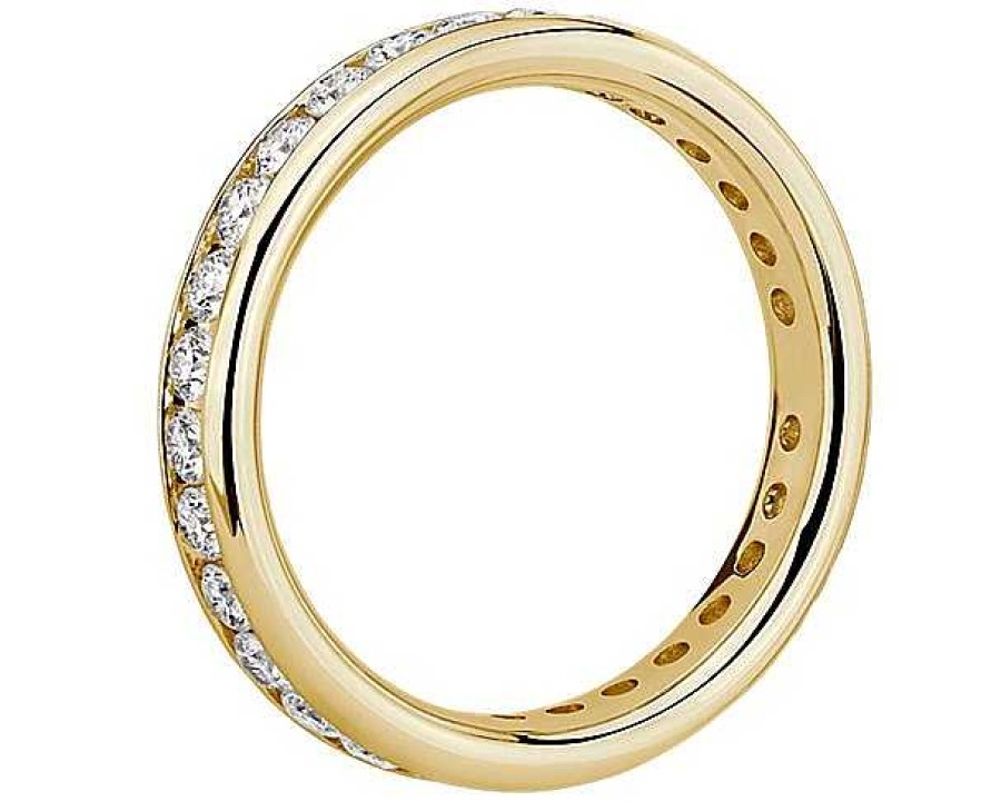 Women'S Rings | Blue Nile Channel Set Diamond Eternity Ring In 18K Yellow Gold (1 Ct. Tw.)