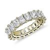 Women'S Rings | Blue Nile Radiant Cut Diamond Eternity Ring In 14K Yellow Gold (6 Ct. Tw.)