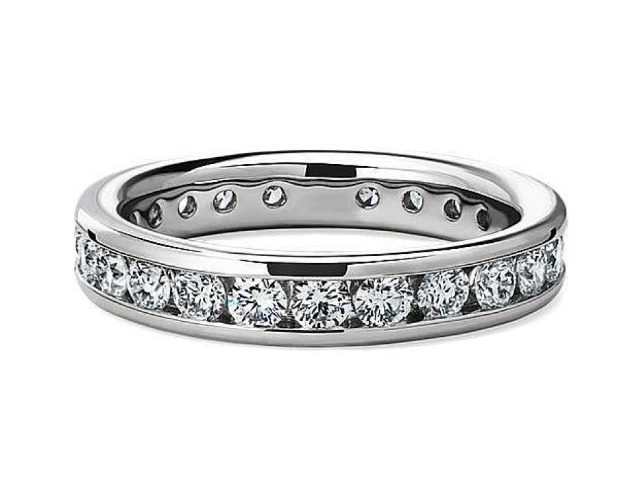 Women'S Rings | Blue Nile Channel Set Diamond Eternity Ring In Platinum (1 1/2 Ct. Tw.)