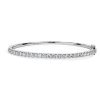 Bracelets | Blue Nile Lab Grown Diamond Pav Bangle Bracelet In 14K White Gold (3 Ct. Tw.)