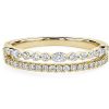 Rings | Blue Nile Two Row Round And Marquise Diamond Stacking Ring In 14K Yellow Gold (1/3 Ct. Tw.)