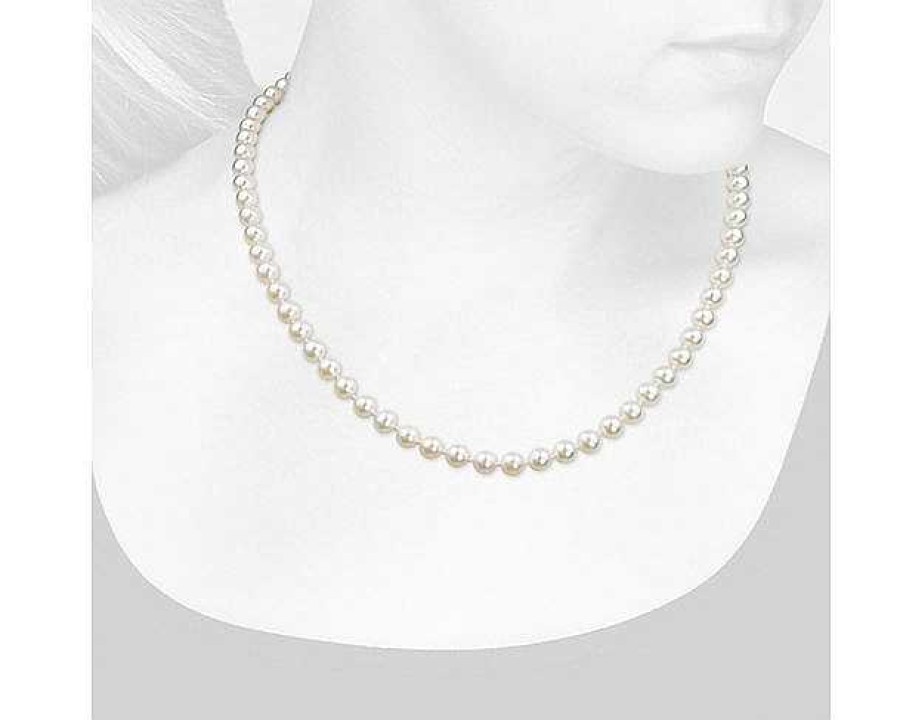 Necklaces | Blue Nile 18" Freshwater Cultured Pearl Strand Necklace In 14K White Gold (6-6.5Mm)