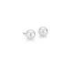 Earrings | Blue Nile Premier Akoya Cultured Pearl Stud Earrings In 18K White Gold (6-6.5Mm)