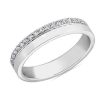 Rings | Blue Nile Zac Zac Posen Diamond Edge Ring In 14K White Gold (4 Mm, 1/5 Ct. Tw.)