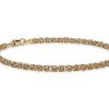 Bracelets | Blue Nile 7.5" Petite Byzantine Bracelet In 14K Italian Yellow Gold (3.2 Mm)