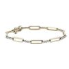 Bracelets | Blue Nile Diamond Alternating Paperclip Bracelet In 14K Yellow Gold (1/2 Ct. Tw.)