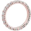 Women'S Rings | Blue Nile French Pav Diamond Eternity Ring In 14K Rose Gold (1 1/2 Ct. Tw.)