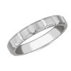 Rings | Blue Nile Rectangle Wedding Ring In 18K White Gold (4Mm)