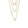 Necklaces | Blue Nile 18" Triple Strand Valentino Chain In 14K Yellow Gold (2.2 Mm)