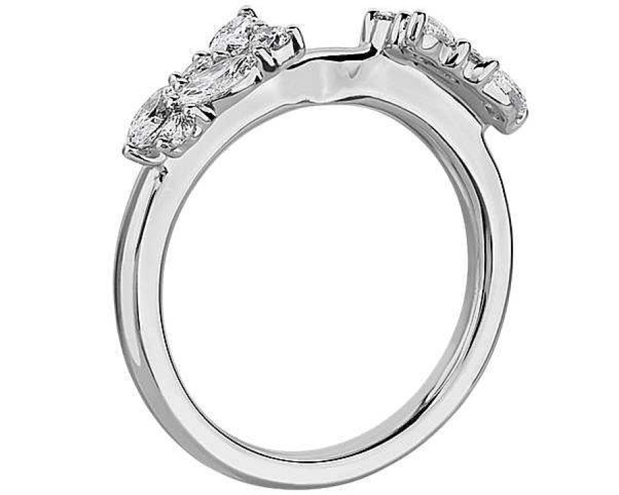 Women'S Rings | Blue Nile Romantic Marquise Wrap Diamond Ring In Platinum (5/8 Ct. Tw.)