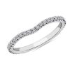 Women'S Rings | Blue Nile Blue Nile Studio Petite Crown Curved Diamond Ring In Platinum (1/3 Ct. Tw.)