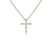 Necklaces | Blue Nile Studded Cross Pendant In 14K Yellow Gold (1/6 Ct. Tw.)