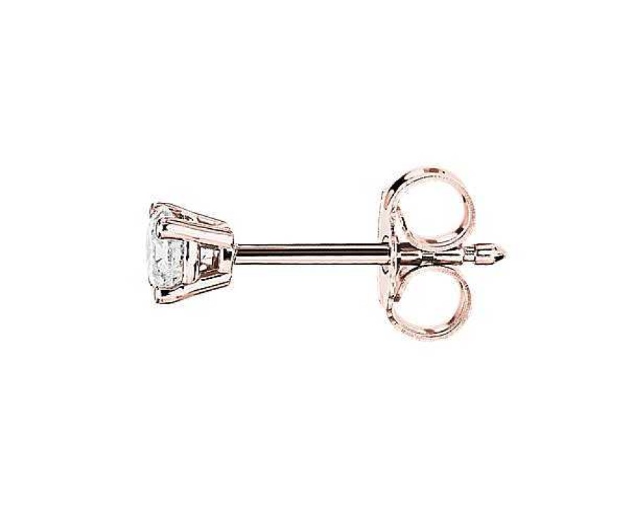 Earrings | Blue Nile Diamond Stud Earrings In 14K Rose Gold (1/3 Ct. Tw.)