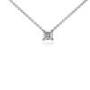 Necklaces | Blue Nile Lab Grown Diamond Asscher Cut Solitaire Pendant In 14K White Gold (1/2 Ct. Tw.)