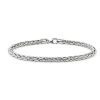 Bracelets | Blue Nile 8.5" Polished Wheat Chain Bracelet In 14K White Gold (5Mm)