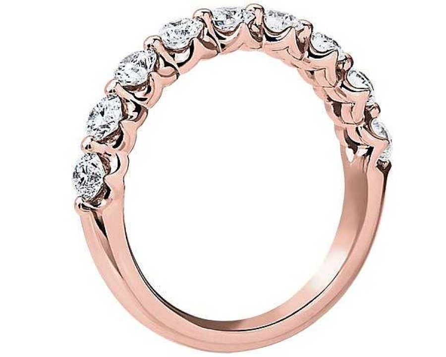 Women'S Rings | Blue Nile Floating Diamond Wedding Ring In 14K Rose Gold (1 Ct. Tw.)