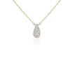 Necklaces | Blue Nile Diamond Tear Drop Pendant In 14K Yellow Gold (1/8 Ct. Tw.)